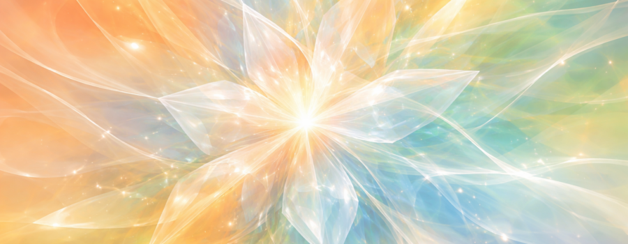 Abstract crystalline illustration representing the fascial network that supports posture, movement, and structural balance in the human body.